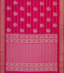 Magenta Printed Synthetic Dola Silk Saree With Zari Stripes & Border-BL5029