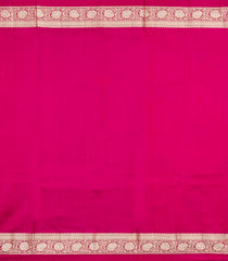 Pink Woven Banarasi Poona Silk Saree With Buttas & Contrast Border-BP1043