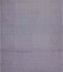 Grey Woven Tussar Silk Saree With Stripes-TU3290
