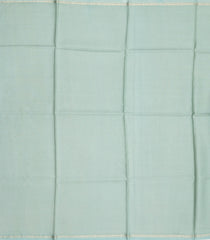 Aquamarine Handloom Tussar Saree With Printed Floral Motifs-TU3060