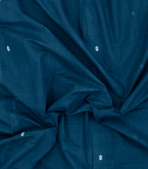 Navy Blue Woven Kadapa Cotton Saree With Buttas-KN0699