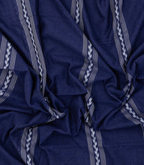 Violet Handloom Bengal Cotton Saree With Stripes-BG1606