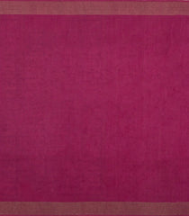 Magenta Printed Tussar Silk Saree With Stripes & Printed Pallu-TU3650