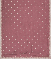 Dusty Pink Woven Synthetic Blended Saree With Embroidered Motifs-EN1984