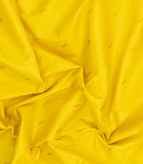 Lemon Yellow Handloom Korvai Kanchipuram Silk Saree With Buttas-KA15425