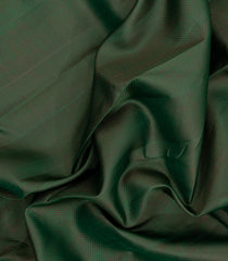 Bottle Green Handloom Kanchipuram Silk Saree With Half Diamond Motifs-KA15291