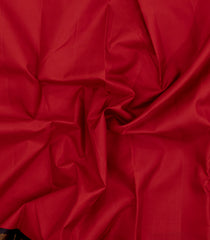 Red Handloom Korvai Kanchipuram Silk Saree With Thread Work Border-KA15418