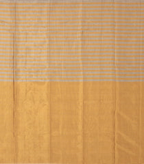 Grey & Gold Handloom Chanderi Half & Half Tissue Cotton Saree-CC1330
