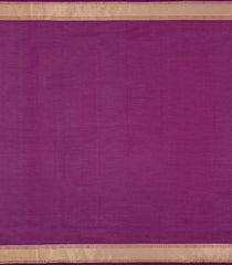 Burugndy Handloom Silk Cotton Saree With Checks & Buttas-SC4420