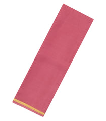 Dusty Peach Woven Mysore Silk Saree With Floral Border-MS3396