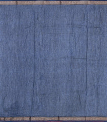 Indigo Printed Chanderi Cotton Saree With Floral Motifs & Sequin Work-CC1431