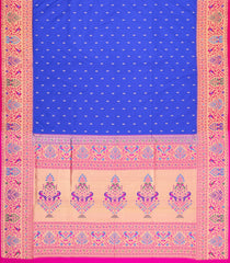 Purple Handloom Paithani Silk Saree With Meena Border & Pallu-PA1125