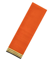 Orange Woven Mysore Silk Saree With Contrast Border-MS3672