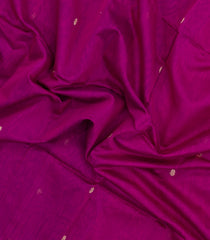 Magenta Handloom Maheswari Silk Cotton Saree With Buttas & Zari Border-SC4885