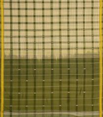 Sage Green Woven Kadappa Cotton Saree With Checks-KN0757