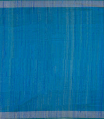 Blue Handloom Rajkot Patola Dupion Silk Saree With Ikat Motifs-IK0443