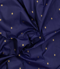 Navy Blue Handloom Korvai Kanchipuram Silk Saree With Annam Kanchipuram Butta Silk Sarees-KA16567