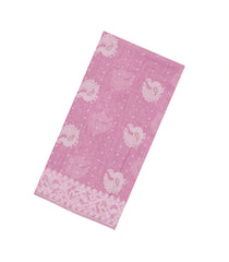 Bubblegum Pink Handloom Bengal Cotton Saree With Annam Motifs-BG1638