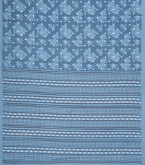 Light Blue Printed Synthetics Dola Silk Saree With Floral Motifs-BL5276