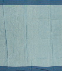 Yellow Woven Chirala Cotton Saree With Blue Printed Floral Motifs-CR1253