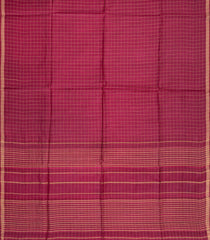 Chesnutt Pink Woven Tussar Silk Saree With Checks-TU3513