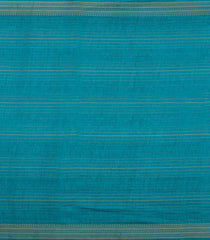 Cyan Printed Synthetics Dola Saree With Zari Stripes-BL5350