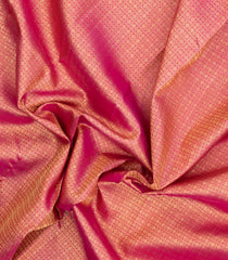 Hot Pink Handloom Kanchipuram Silk Saree With Rudraksham Motifs-KA15217
