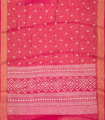 Peach Woven Art Dola Tissue Saree With Floral Motifs-BL3988