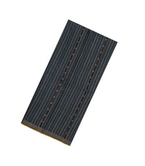 Navy Blue Printed Tussar Silk Saree With Dotted Stripes-TU3661