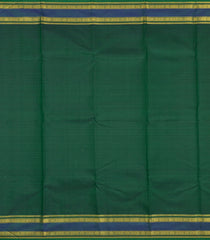 Lemon Yellow Handloom Korvai Kanchipuram Silk Saree With Teal Border-KA16342