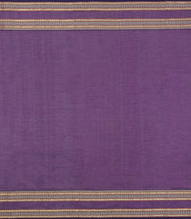 Purple Handloom Silk Cotton Saree With Buttas-SC4330