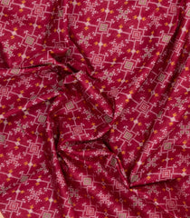 Magenta Woven Art Dupion Saree With Tie & Dye Motifs-BL5900