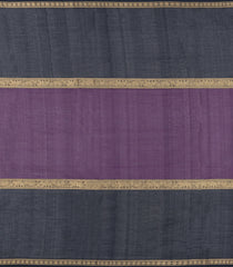 Purple Handloom Muppagam Silk Cotton Saree With Checks-SC4347