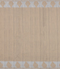 Grey Woven Art Chanderi Cotton Saree With Floral Motifs-BL4703