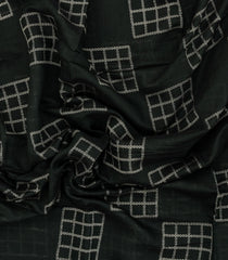 Dark Green Printed Art Chanderi Saree With Zari Border-BL5014