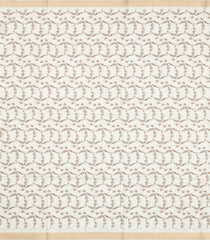 Cream Printed Synthetic Kotha Silk Saree With Zari Border-SY0042