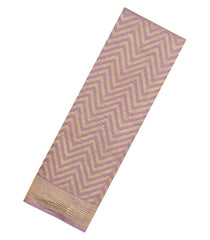 Lavander Woven Mysore Silk Saree With Chevron Stripes-MS3513