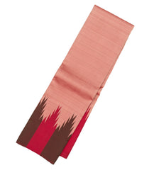 Peach Handloom Korvai Kanchipuram Silk Saree With Silk Thread Work Border-KA13236
