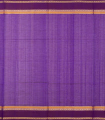 Purple Handloom Silk Cotton Saree With Buttas & Contrast Border-SC4101
