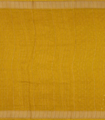 Mustard Printed Synthetic Moss Chiffon Saree With Checks-BL5734