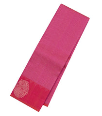 Magenta Handloom Soft Silk Saree With Zari Checks-SO4662