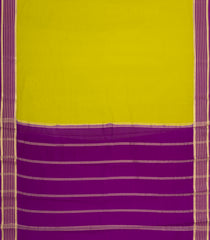 Olive Green Woven Mysore Silk Saree With Contrast Zari Border-MS3807