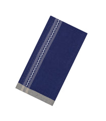 Violet Handloom Bengal Cotton Saree With Stripes-BG1606