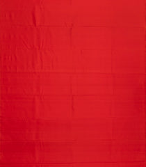 Red Handloom Plain Kanchipuram Silk Saree-KA14159