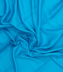 Sky Blue Woven Mysore Silk Saree With Contrast Border-MS3722