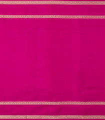 Hot Pink Handloom Kanchipuram Silk Saree With Zari Checks-KA15174