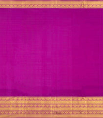 Dusty Pink Handloom Kanchipuram Silk Saree With Contrast Border-KA16310