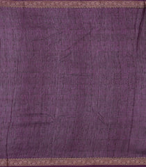Purple Printed Chanderi Cotton Saree With Zari Border-CC1561