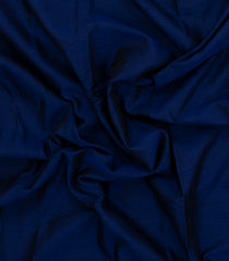 Dark Blue Woven Chirala Cotton Saree With Contrast Border-CR1438