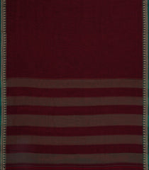 Maroon Woven Chirala Cotton Saree With Temple Border-CR1420